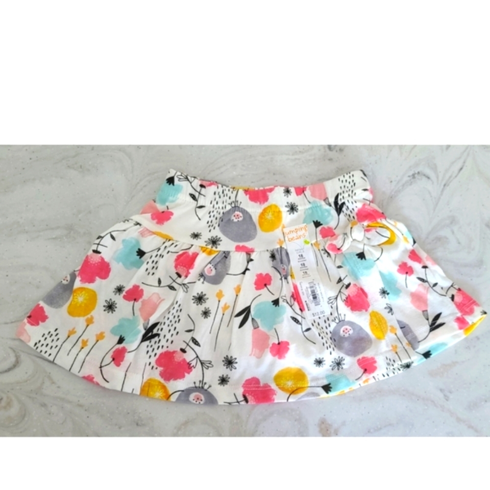 Jumping Beans Floral Springtime Colorful Skort 18m